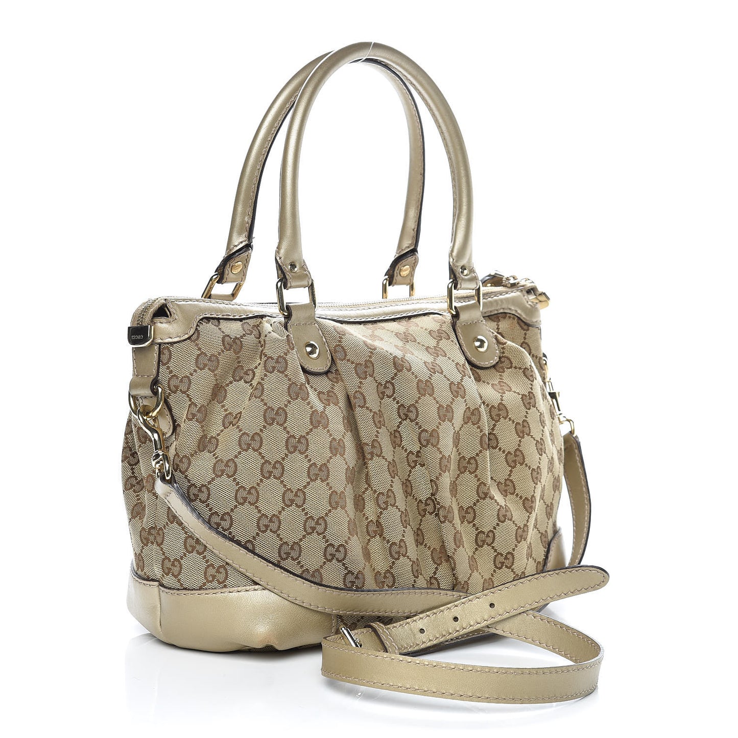 Monogram Medium Sukey Top Handle Bag Golden Beige