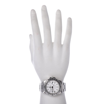 Rolex Stainless Steel 40mm Oyster Perpetual Date Explorer II Watch White 16570 2 of 6