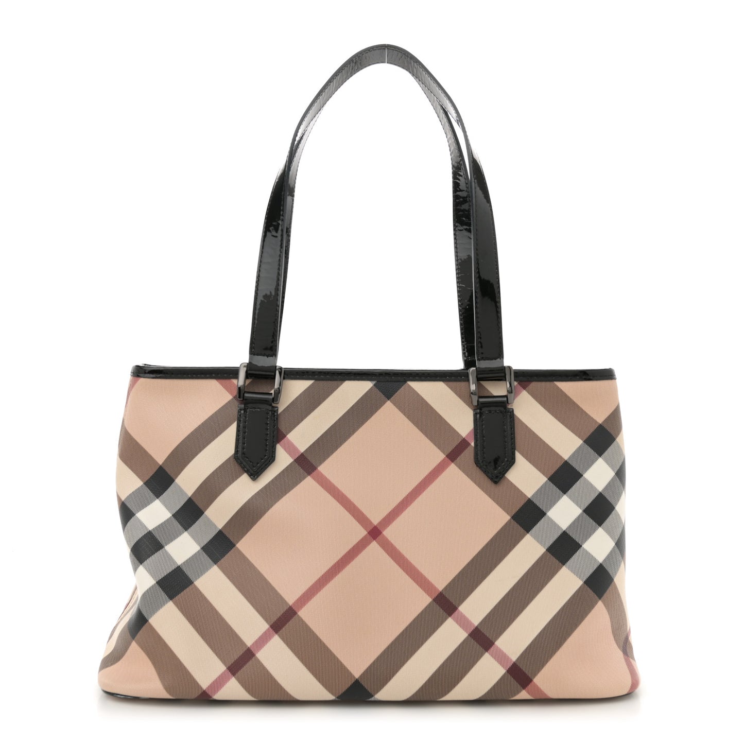 Supernova Check Small Nickie Tote Black