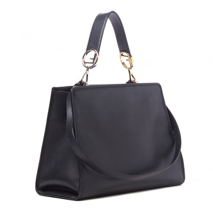 Fendi Vitello Century Opaco F is Fendi Regular Runaway Satchel Black 2 of 7