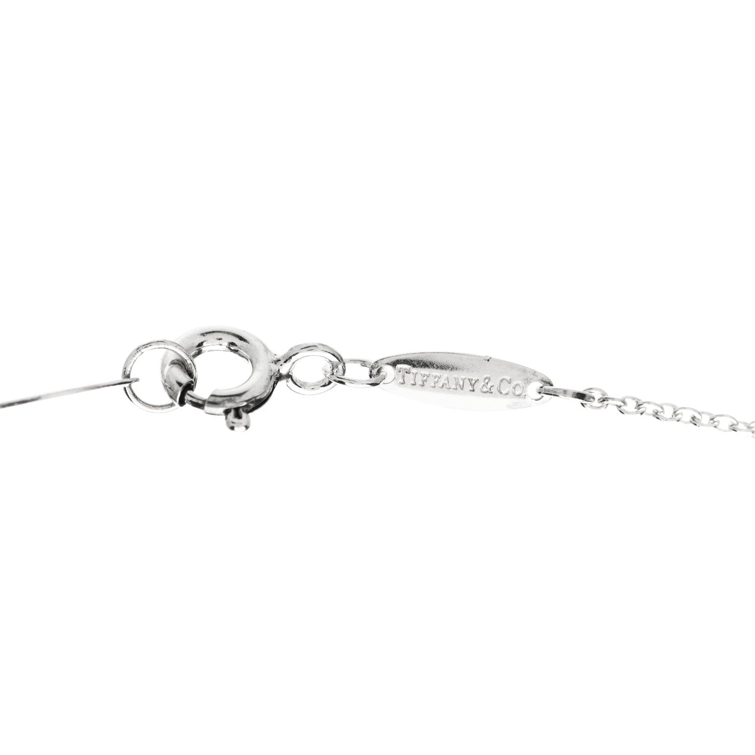 Tiffany Sterling Silver Elsa Peretti Letter M Pendant Necklace 3 of 5