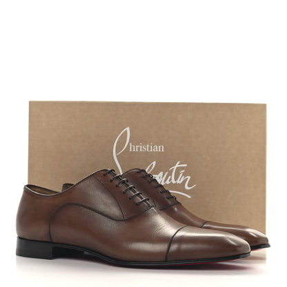 Christian Louboutin Calfskin Mens Greggo Flat Oxfords 43.5 Brown 9 of 9