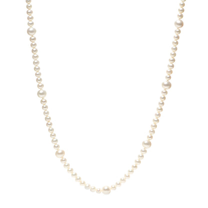 Tiffany Sterling Silver Ziegfeld Pearl Long Necklace 30" 1 of 6