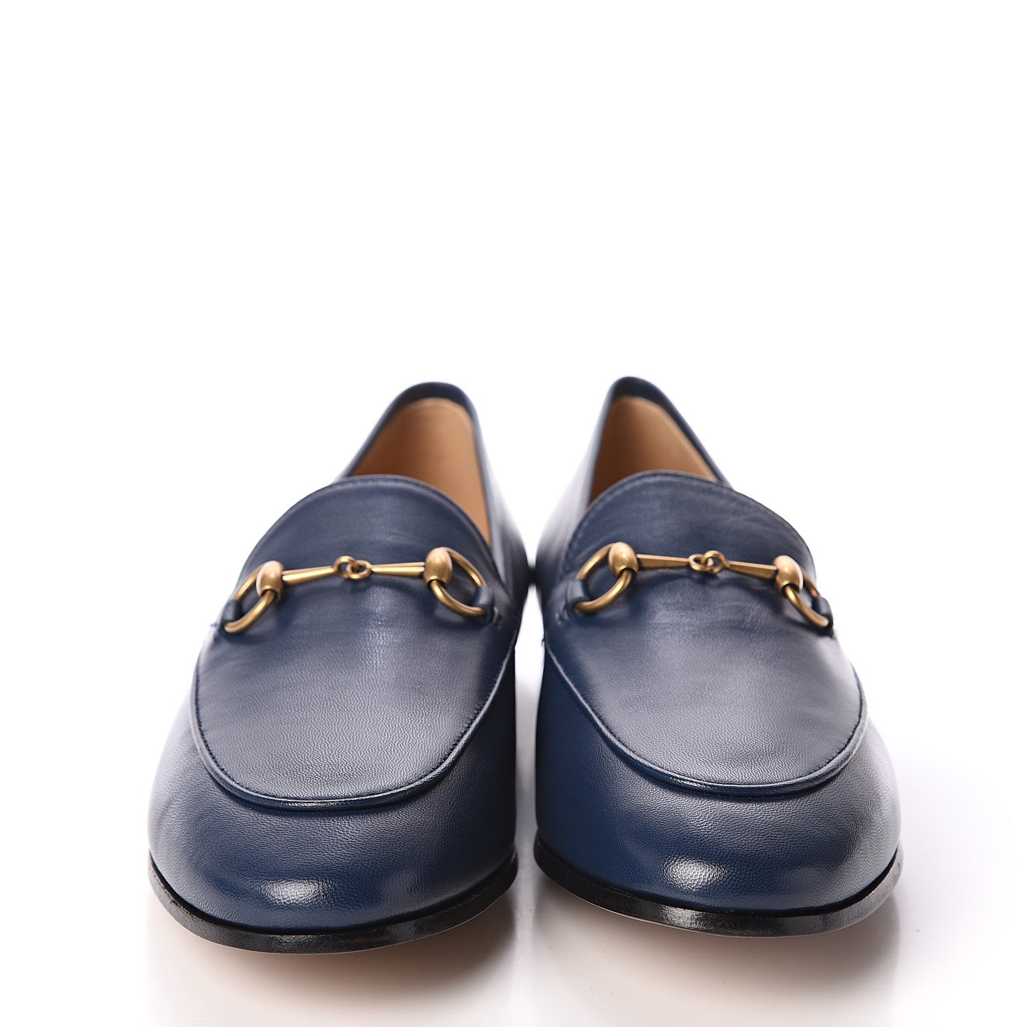 Gucci Malaga Kid Womens Jordaan Loafers 38 Blue Agata 2 of 7