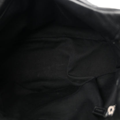 Saint Laurent Lambskin Quilted Medium Loulou Puffer Monogram Chain Satchel Black 5 of 10