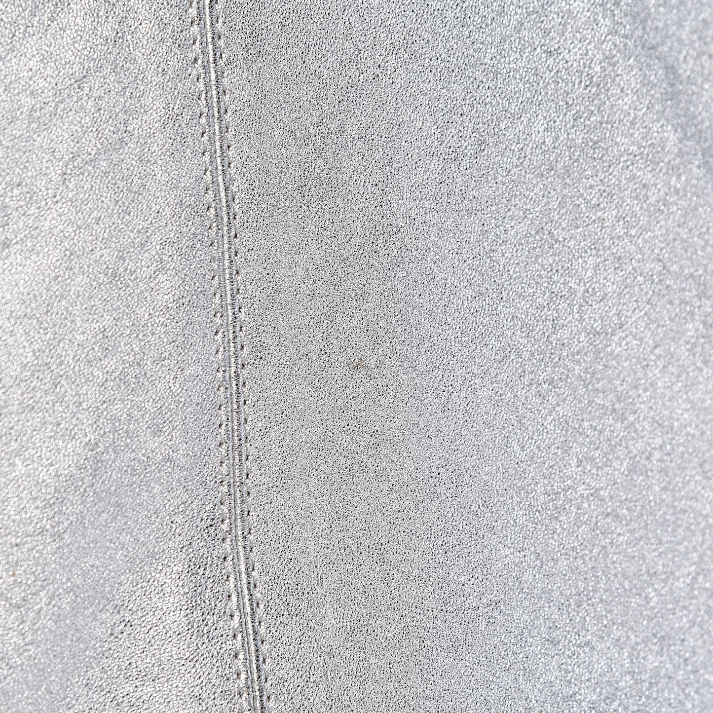 Metallic Soft Grain Calfskin Tote Silver