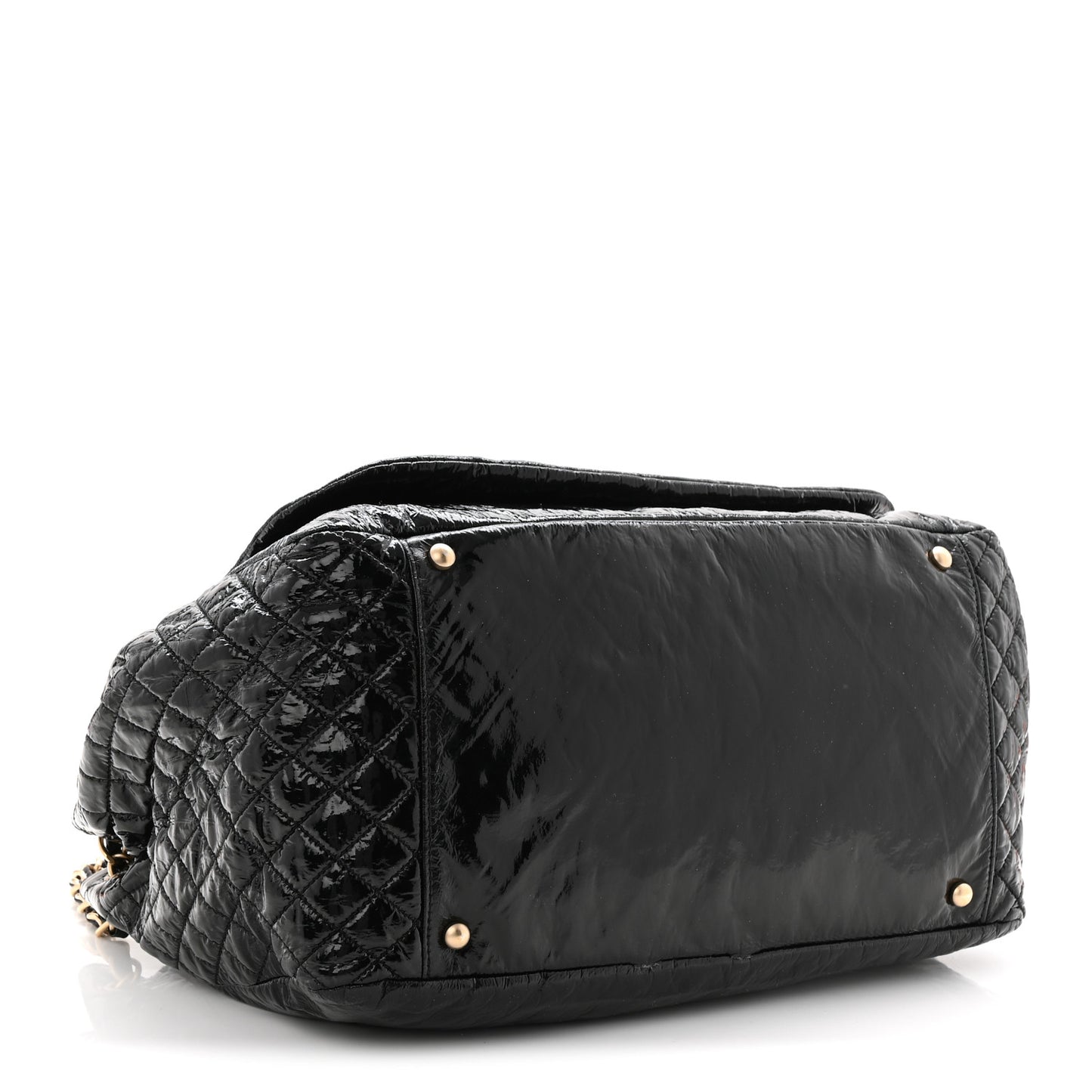 Vinyl Medium Rock and Chain Flap Black