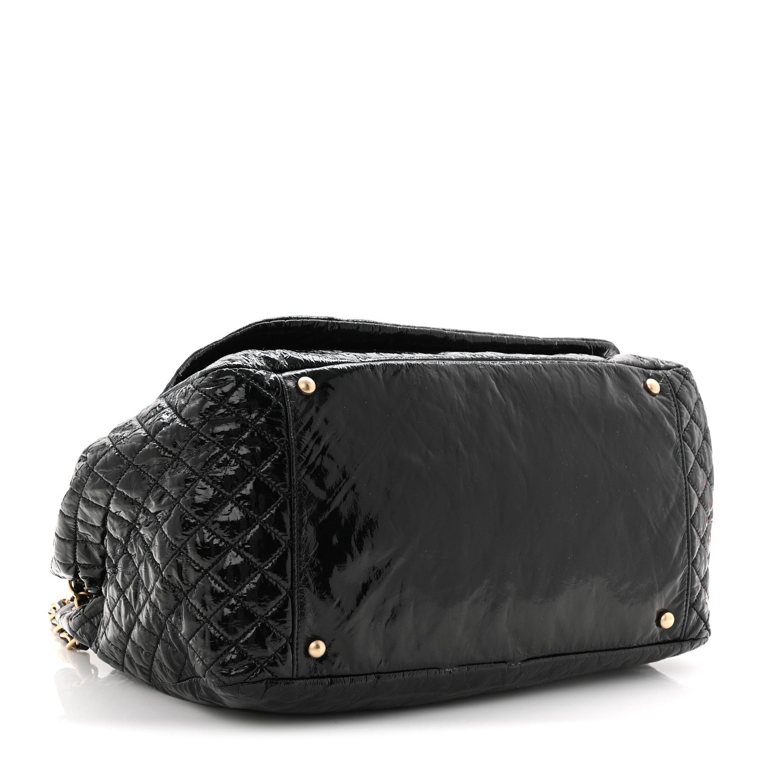 Chanel Vinyl Medium Rock and Chain Flap Black 6 of 19