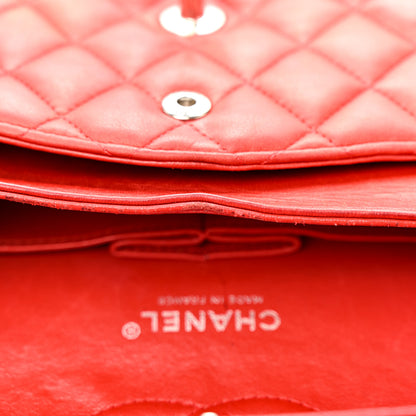 Chanel Lambskin Quilted Medium Double Flap Red 23 of 23
