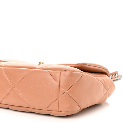 Chanel Lambskin Quilted Medium Chanel 19 Flap Brown 10 of 11