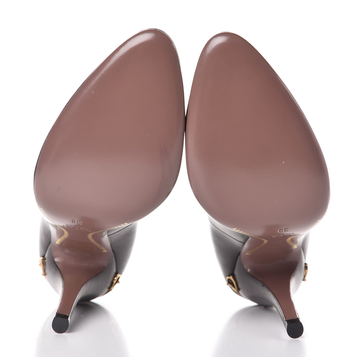 Nappa Horsebit High Heel Pumps 38 Black