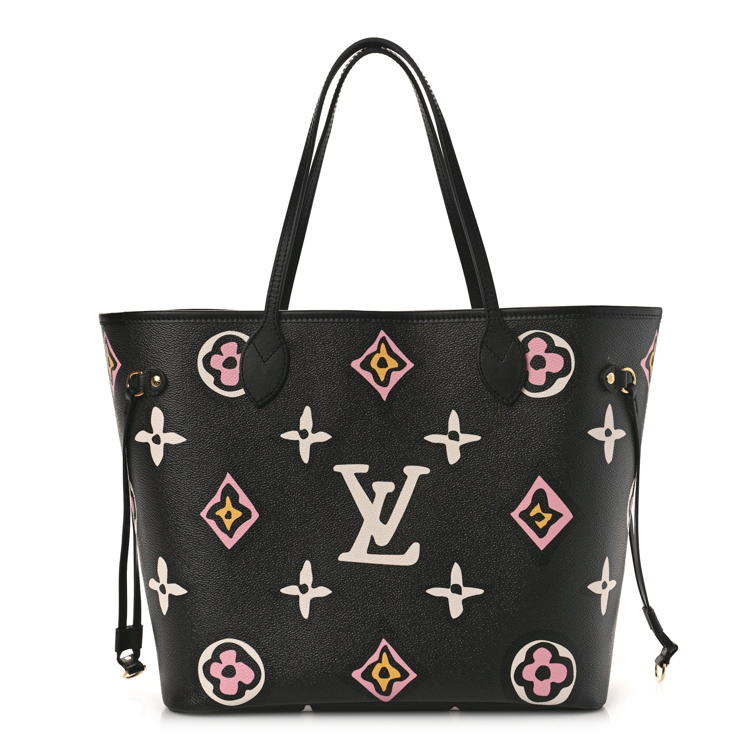 Louis Vuitton Monogram Giant Wild at Heart Neverfull MM Black 3 of 9