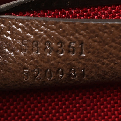 Gucci GG Supreme Monogram Globe-Trotter Beauty Case Brown 7 of 10