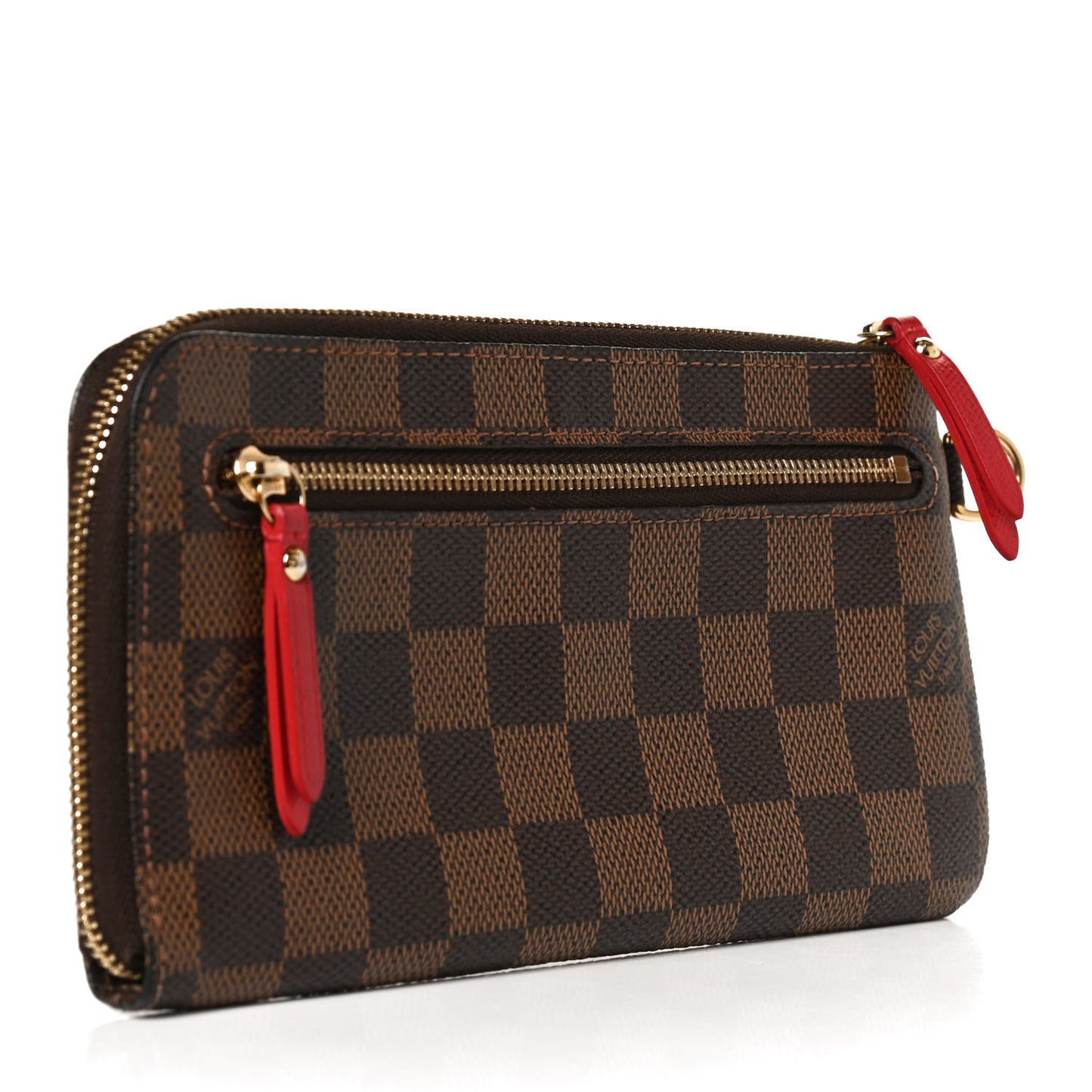 Damier Ebene Complice Trunks and Bags Wallet Red