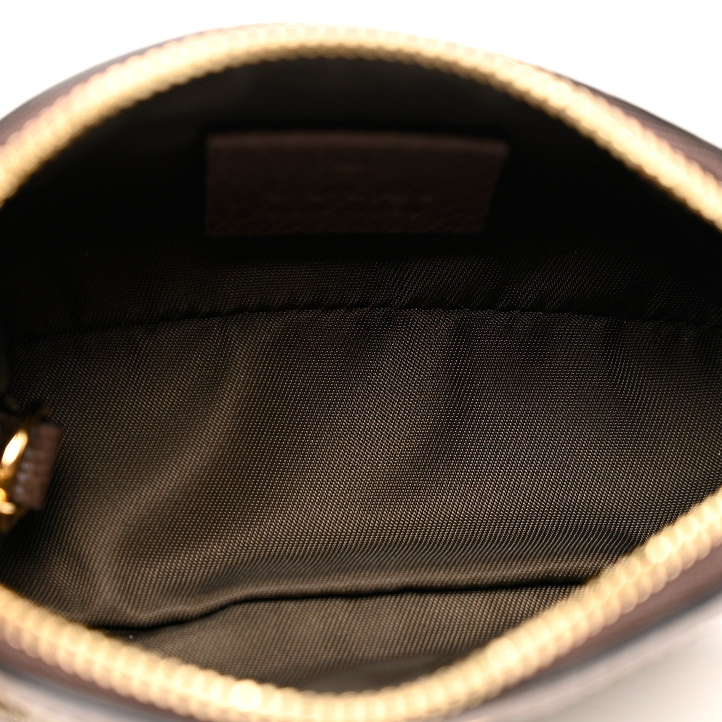 GG Supreme Monogram Web Ophidia Dome Key Pouch Beige New Acero