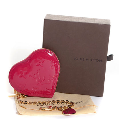 Louis Vuitton Vernis Heart Coin Purse Rose Indien 5 of 8