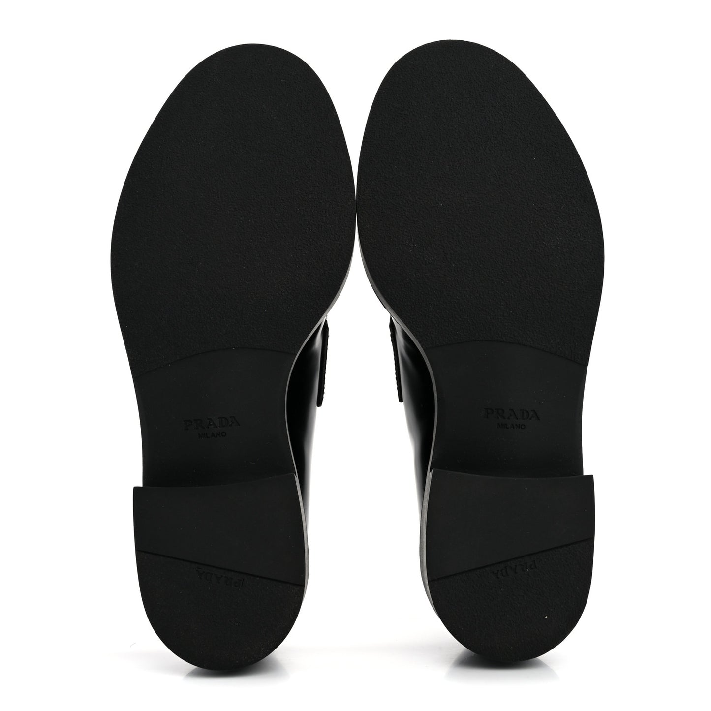 Spazzolato Metal Triangle Logo 50mm Loafers 39 Black