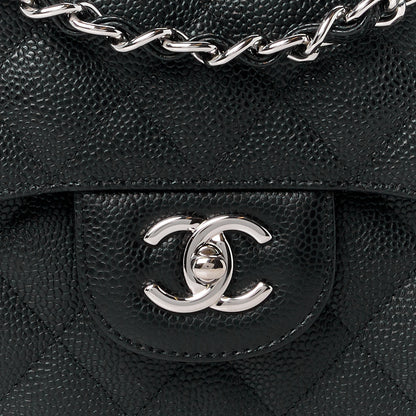 Chanel Caviar Quilted Jumbo Double Flap Black 9 of 12