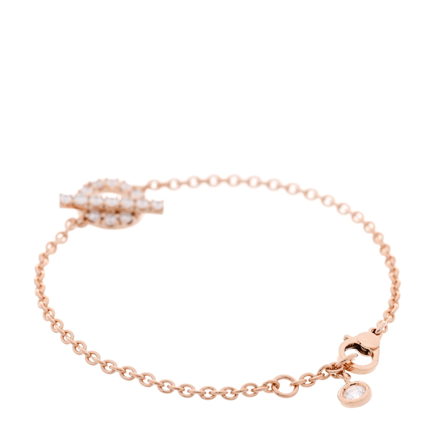 18K Rose Gold Diamond Finesse Bracelet SH