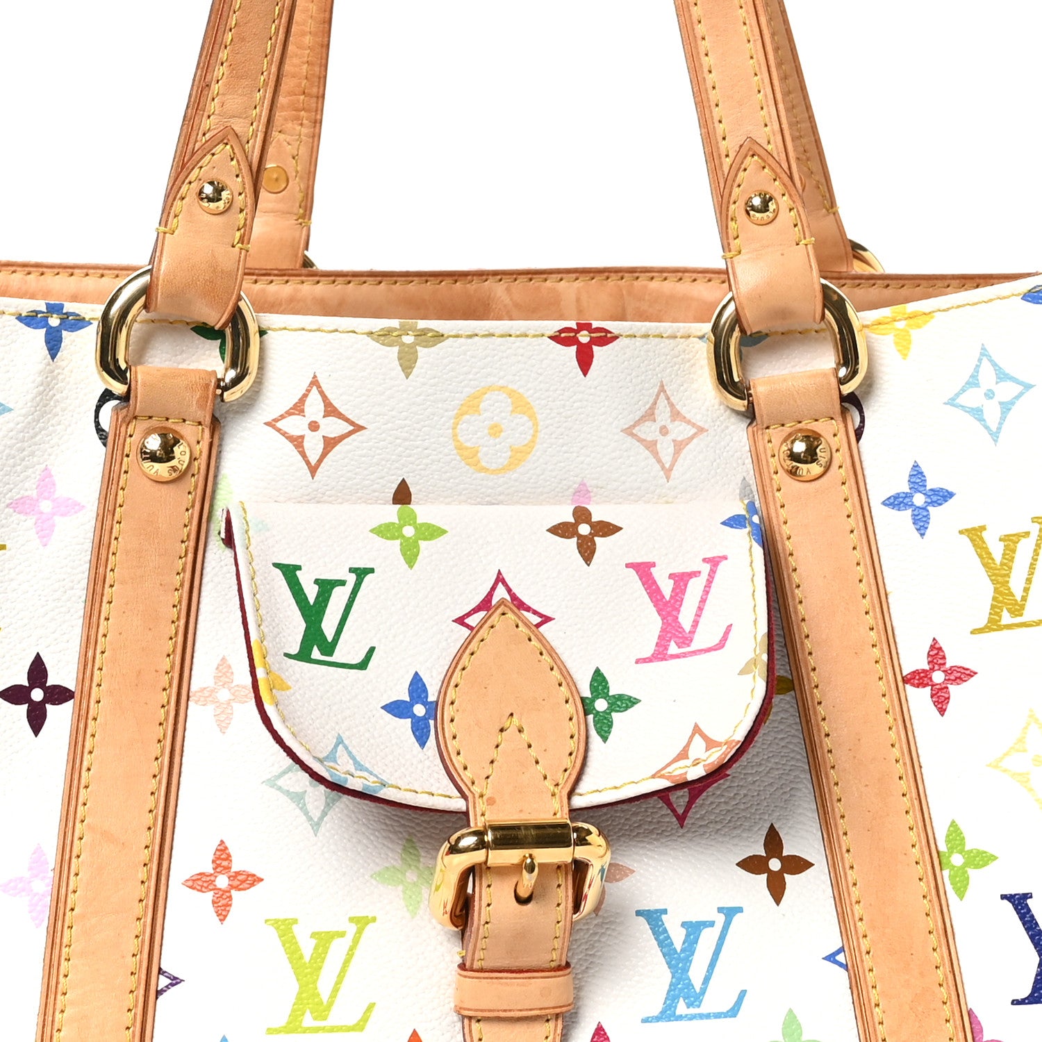 Louis Vuitton Monogram Multicolor Aurelia MM White 7 of 10