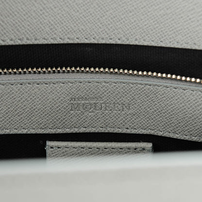 Alexander McQueen Saffiano Heroine Open Tote Grey Melange 6 of 8