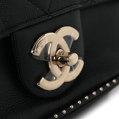 Chanel Caviar Quilted Small Studded Flap Black 11 of 11