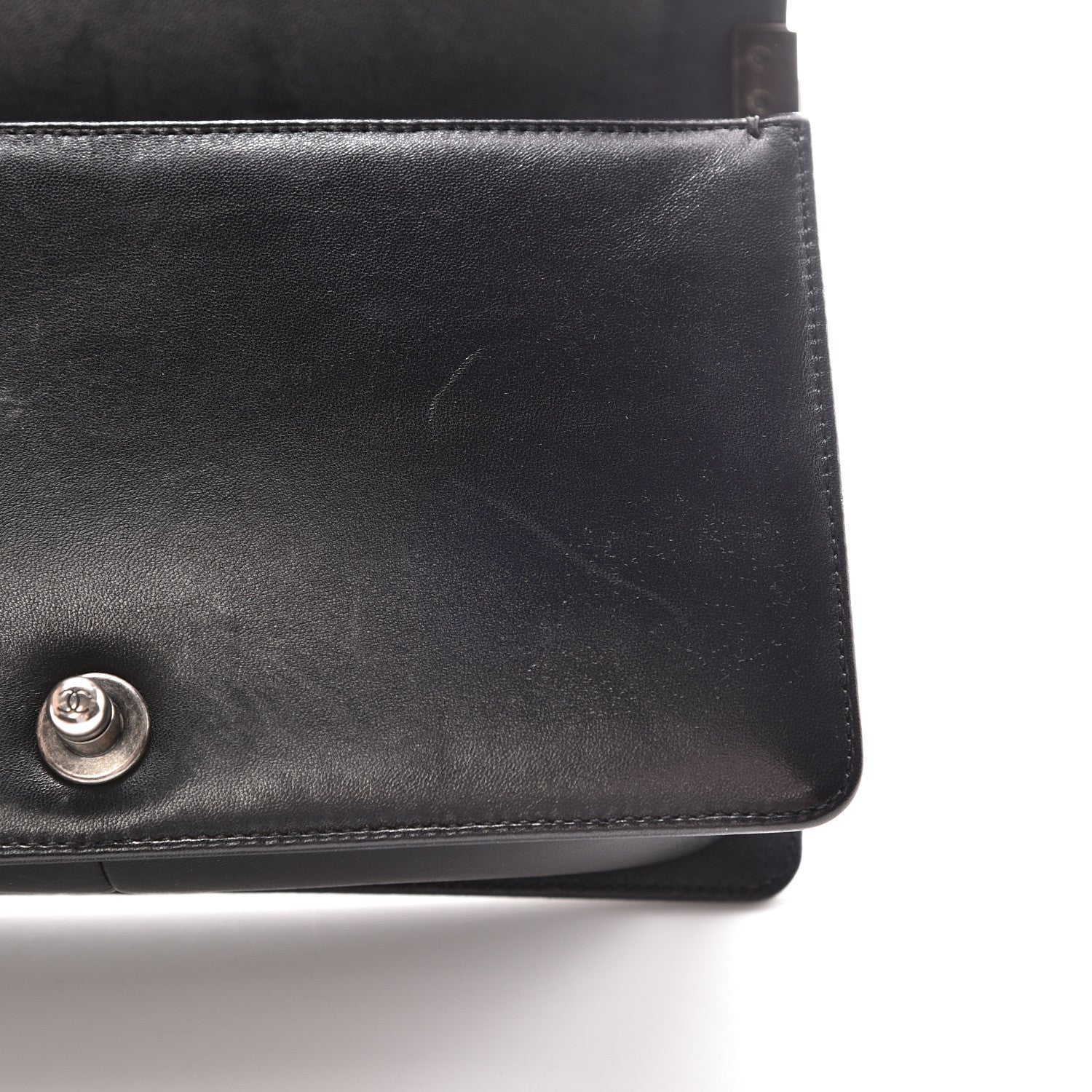 Chanel Lambskin Quilted Medium Boy Flap Black 8 of 17