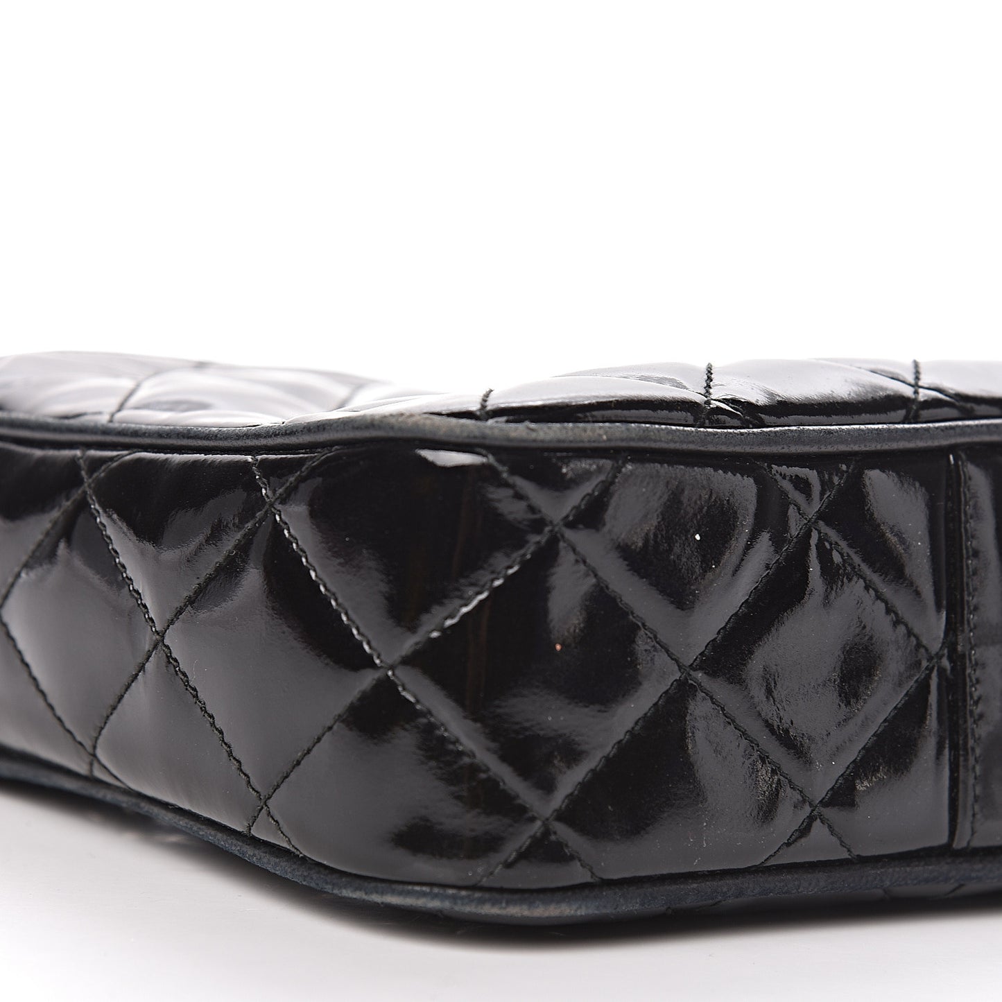 Patent Quilted Camera Case Black