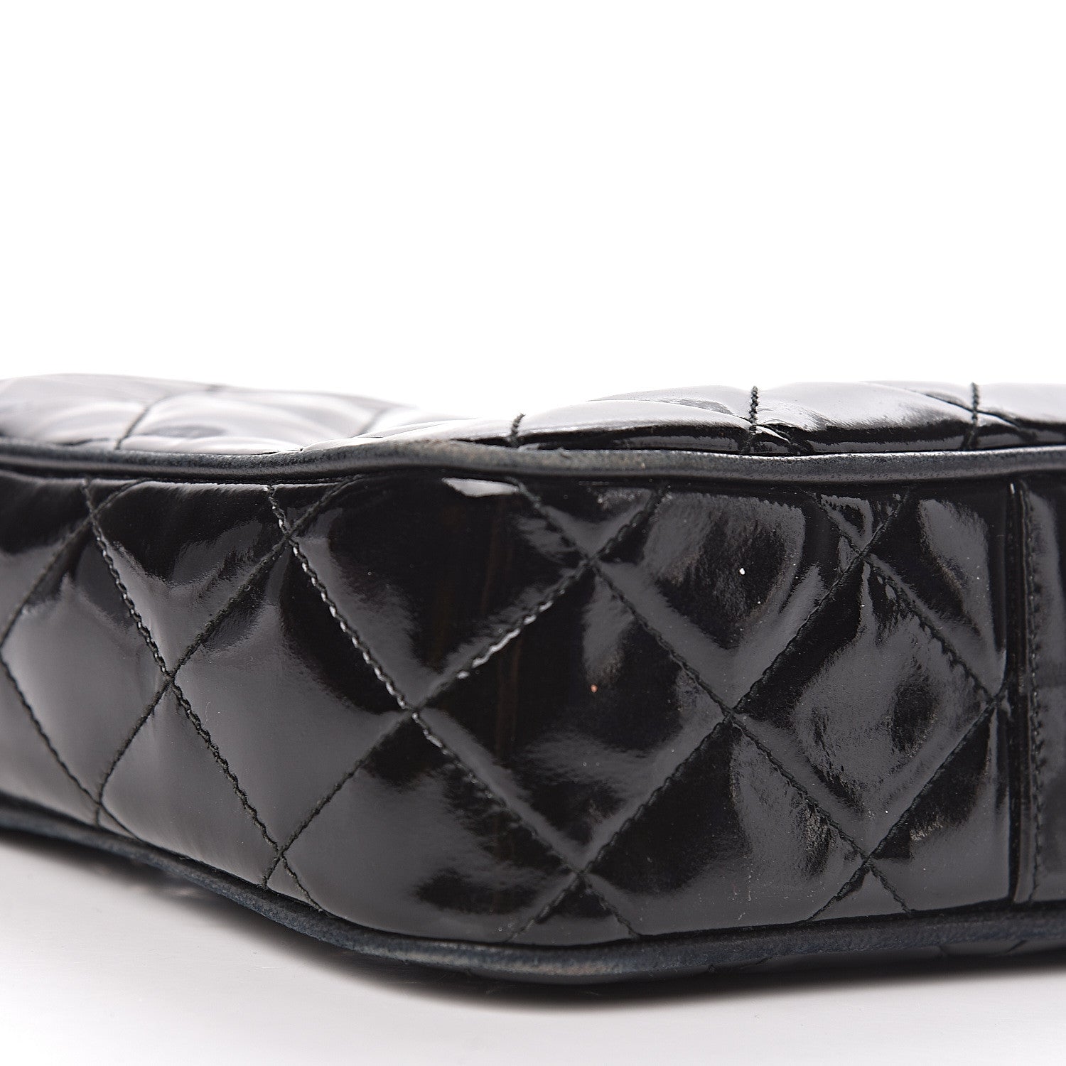 Chanel Patent Quilted Camera Case Black 15 of 17