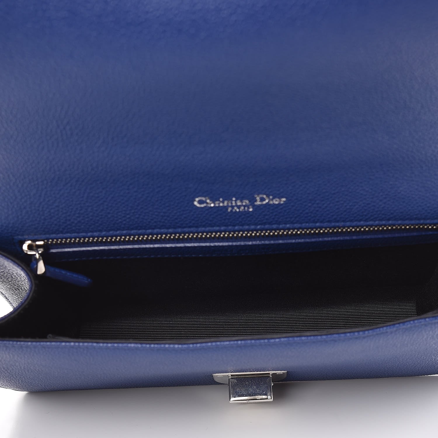 Christian Dior Grained Calfskin Medium Diorama Flap Bag Bleu De Minuit 5 of 8