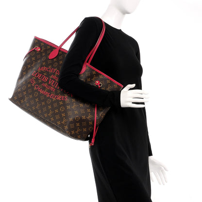 Louis Vuitton Monogram Articles de Voyage Ikat Neverfull GM Rose Indien 2 of 13