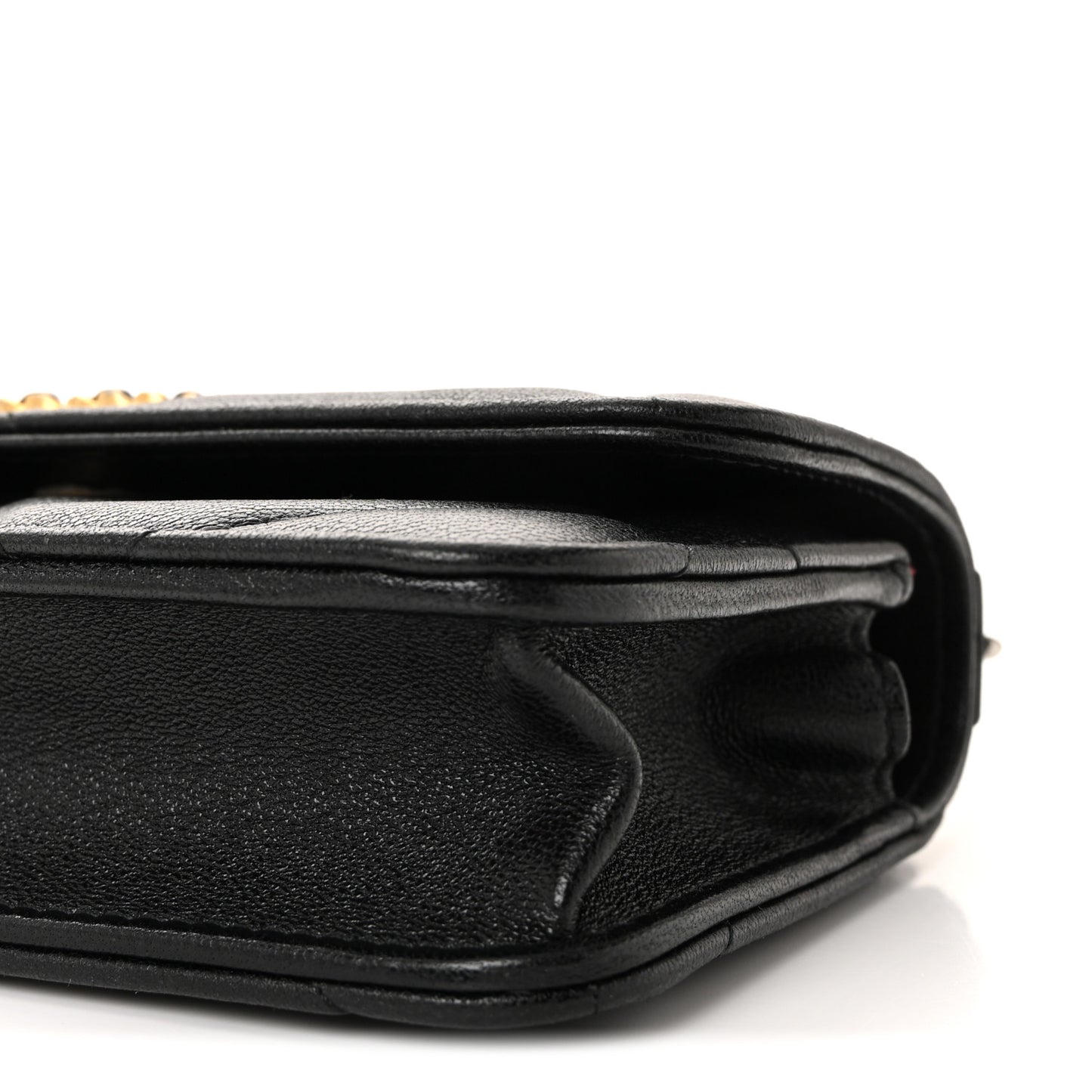 Lambskin Quilted Chanel 19 Clutch With Chain Black