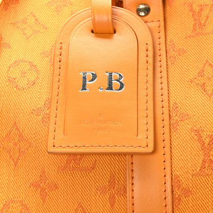 Louis Vuitton Denim Monogram Keepall Bandouliere 50 Ocre 13 of 13