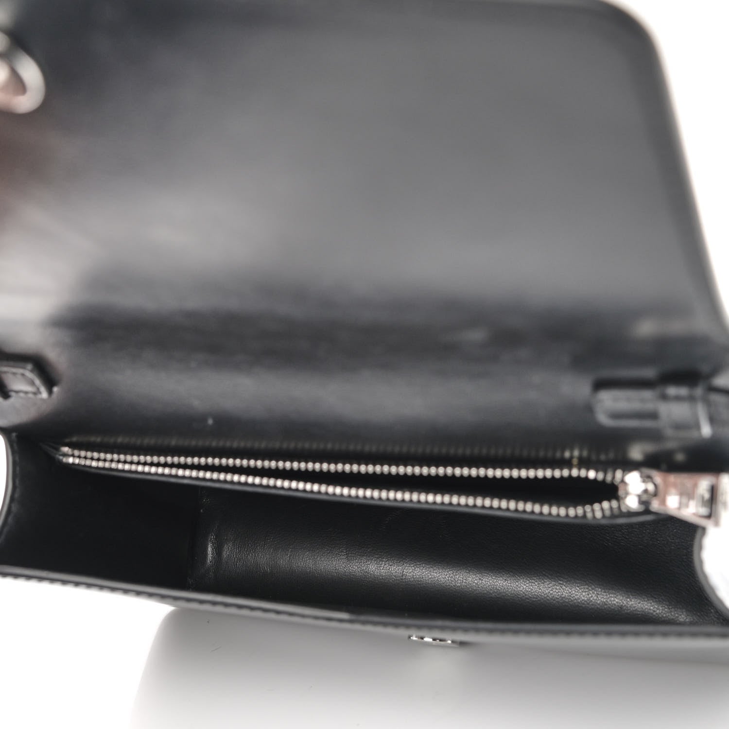 Prada Spazzolato Flap Slide Chain Shoulder Bag Black 5 of 9