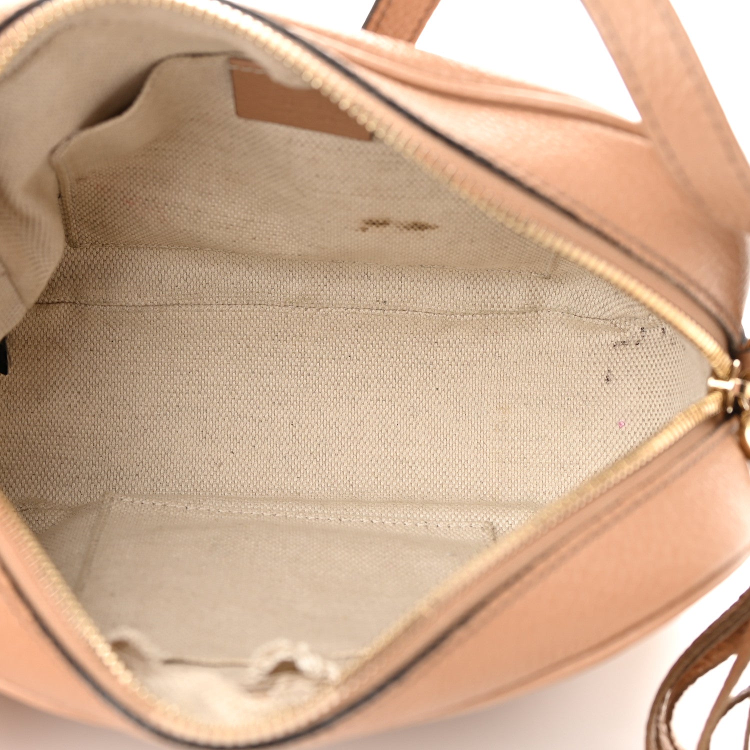 Gucci Pebbled Calfskin Small Soho Disco Bag Camelia 5 of 16