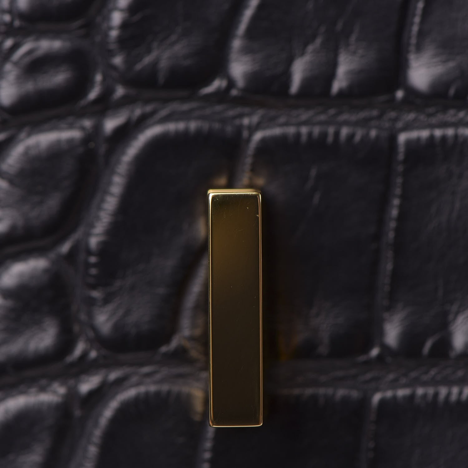 Hermes Matte Alligator Birkin 25 Black 24 of 32