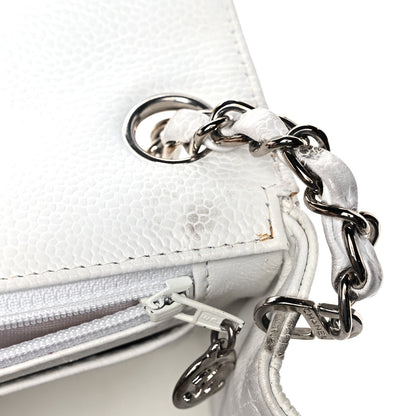 Chanel Caviar Quilted Mini Square Flap White 12 of 13