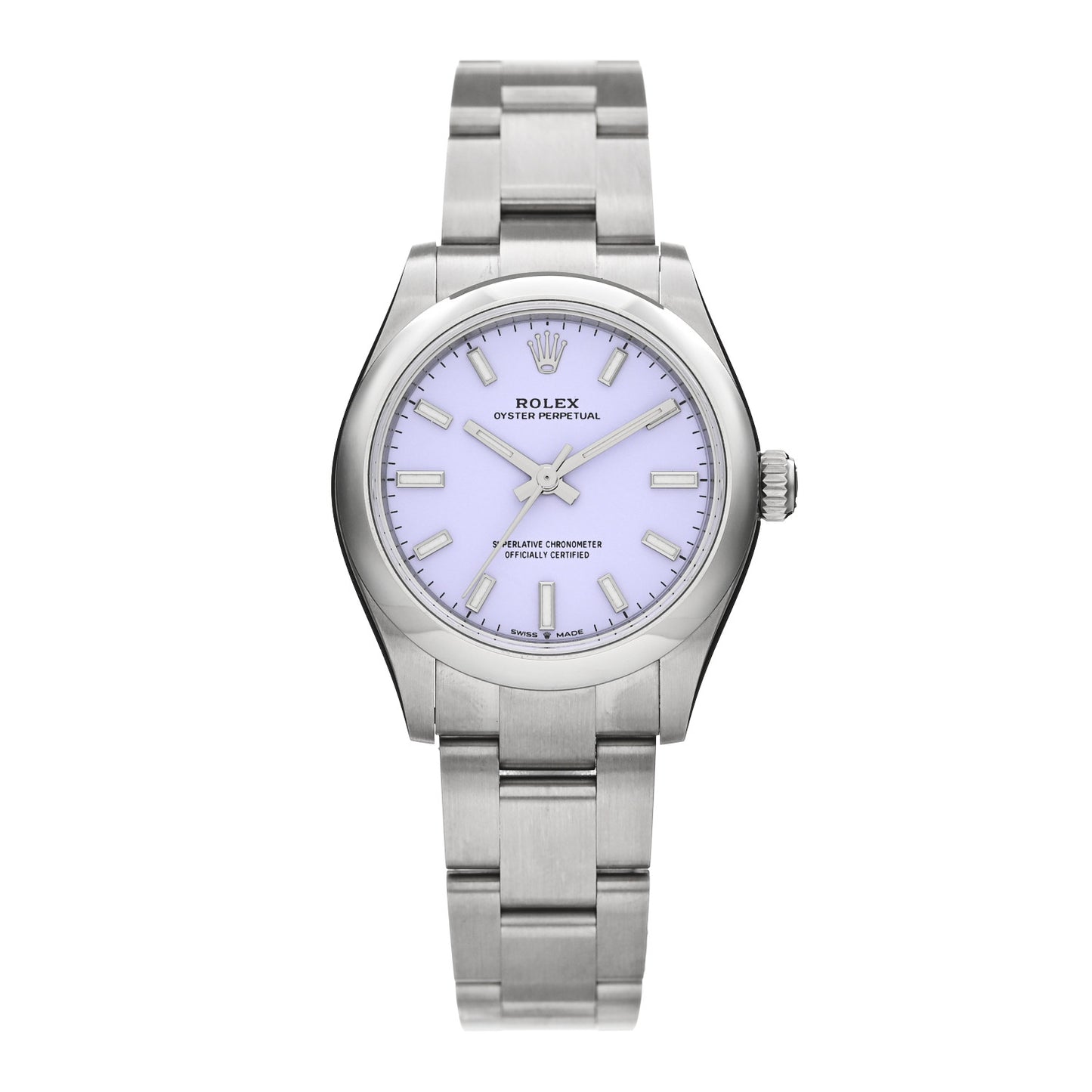Stainless Steel 31mm Oyster Perpetual Watch Lavender 277200