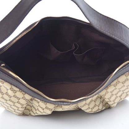 Gucci Monogram Medium Sukey Hobo Dark Brown 5 of 8
