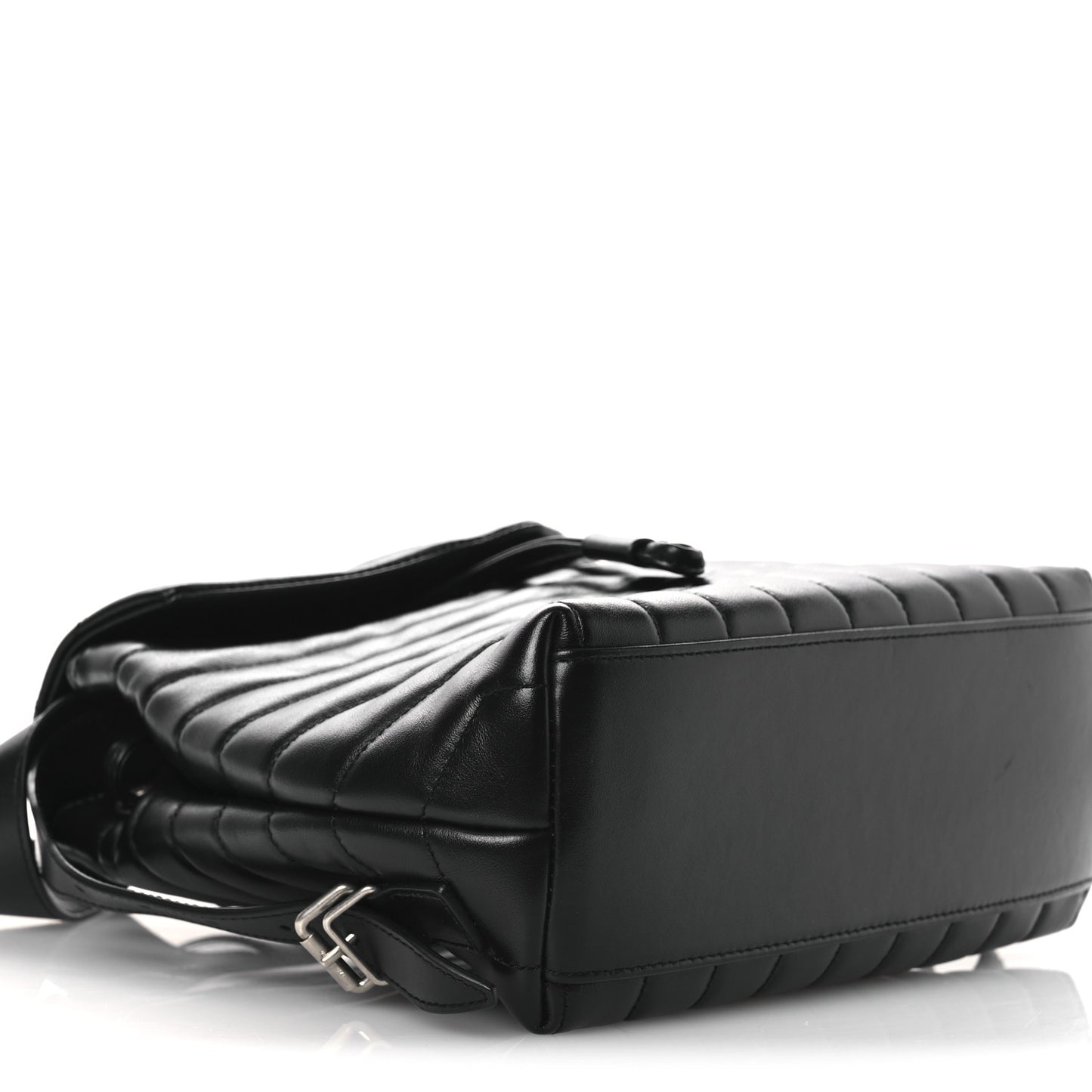 Calfskin Y Quilted Monogram Small Loulou Backpack Black
