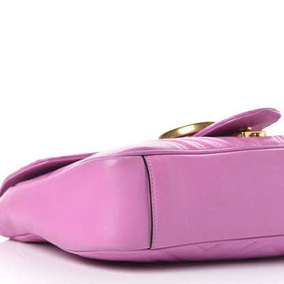 Gucci Calfskin Matelasse Medium GG Marmont Shoulder Bag Candy Mousse 8 of 13