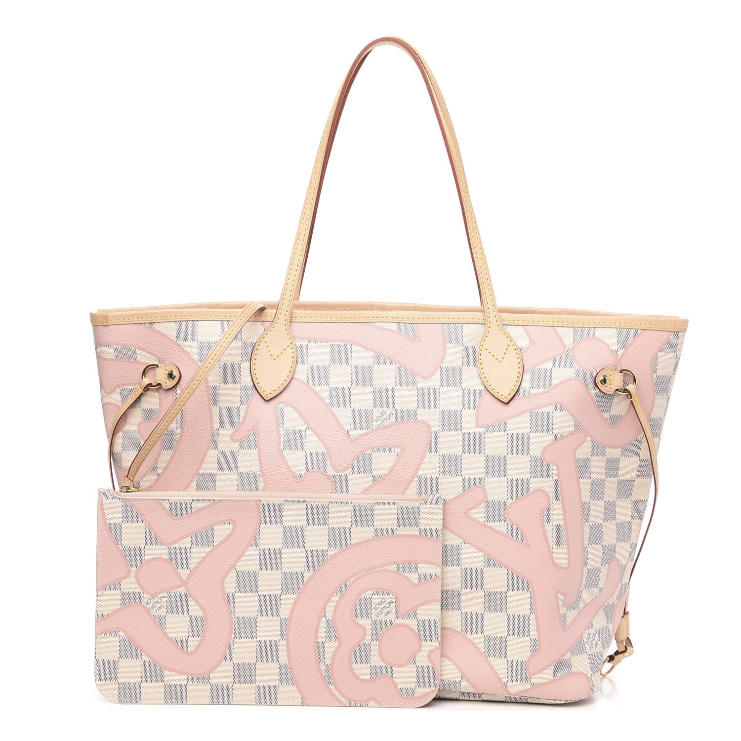 Louis Vuitton Damier Azur Tahitienne Neverfull MM 1 of 11