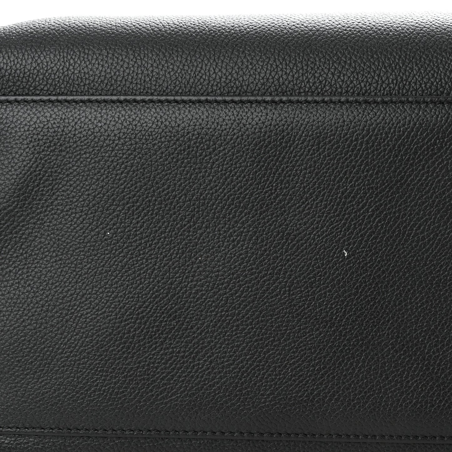 Calfskin Cerf Executive Shopper Tote Black
