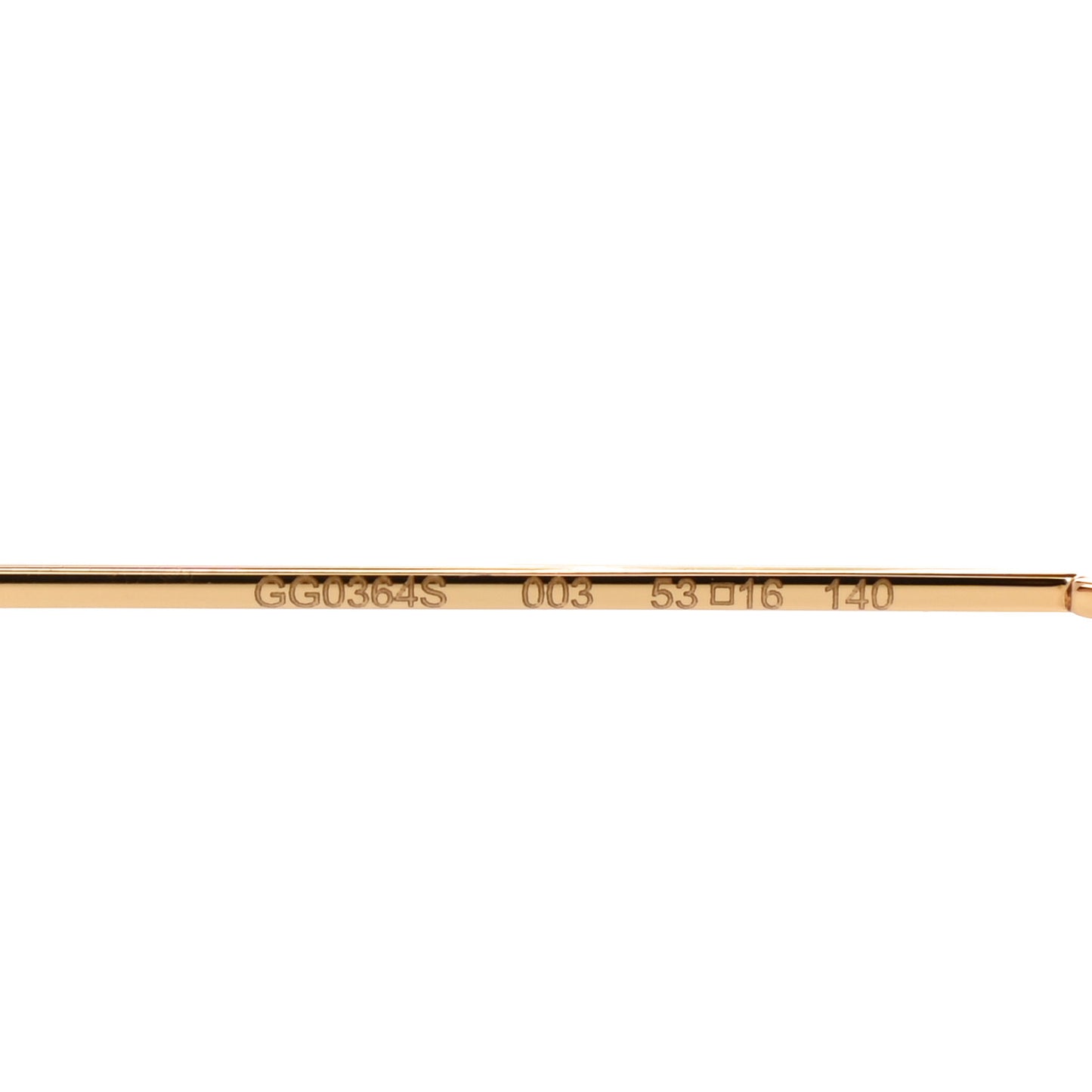 Metal Pearl Cat Eye Sunglasses GG0364S Gold