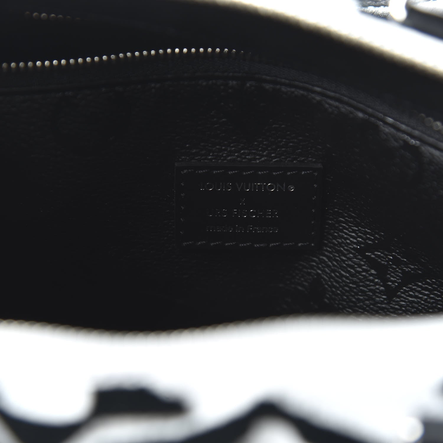 Louis Vuitton X UF Tufted Monogram Speedy Bandouliere 25 White Black 9 of 11