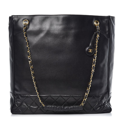 Chanel Lambskin Shopping Tote Black 1 of 12