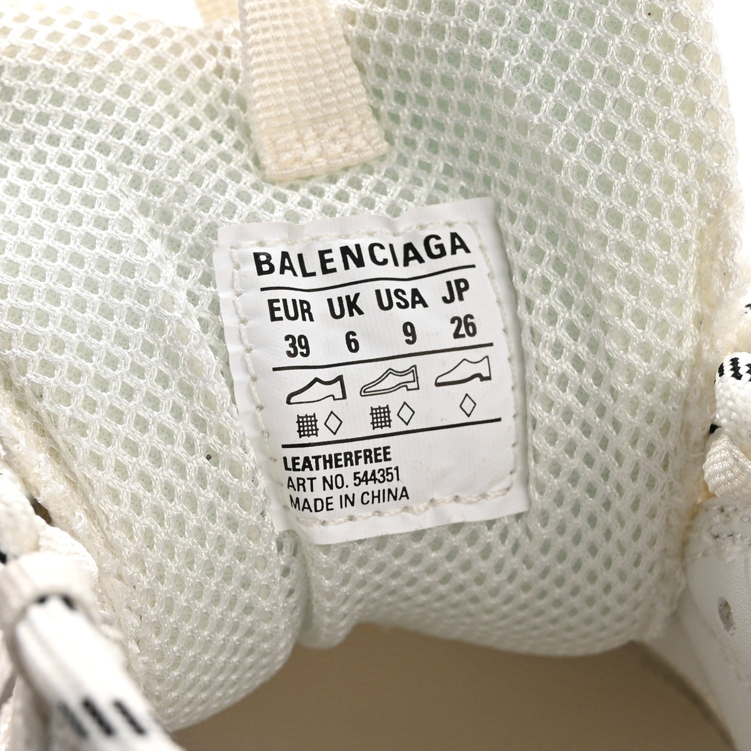 Balenciaga Fabric Mesh Clear Sole Womens Triple S Sneakers 40 White 7 of 8
