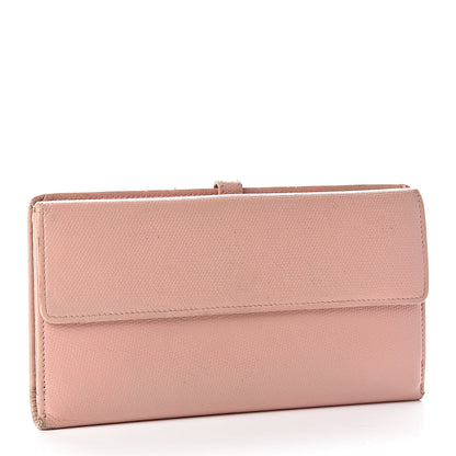 Chanel Grained Calfskin CC Button Wallet Pink 3 of 24