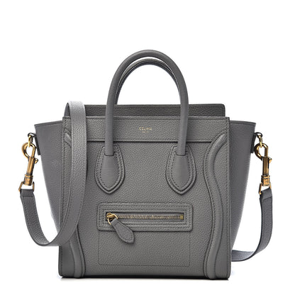 Celine Baby Drummed Calfskin Nano Luggage Kohl 1 of 12
