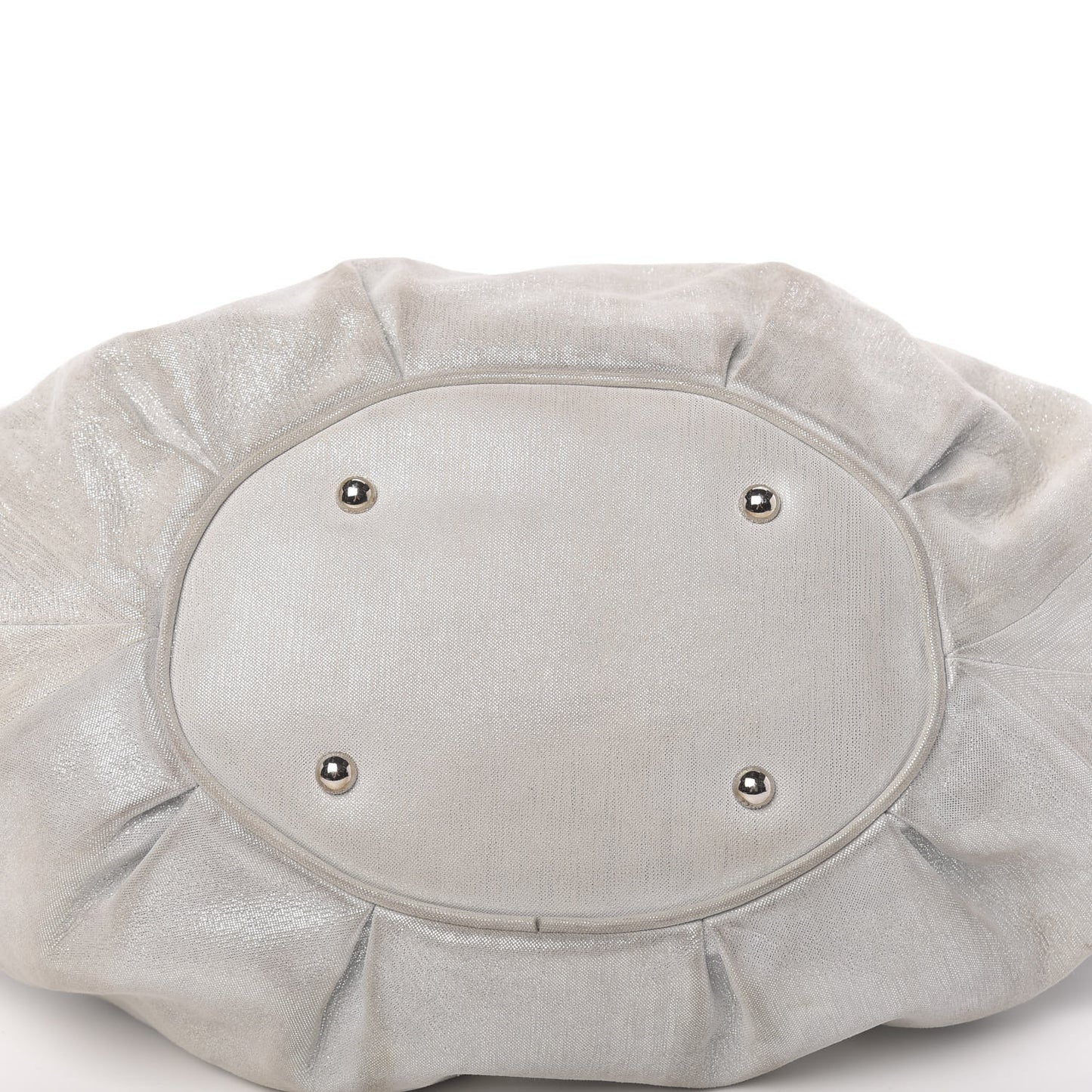Metallic Canvas Soft Babe Shopping Tote Grey